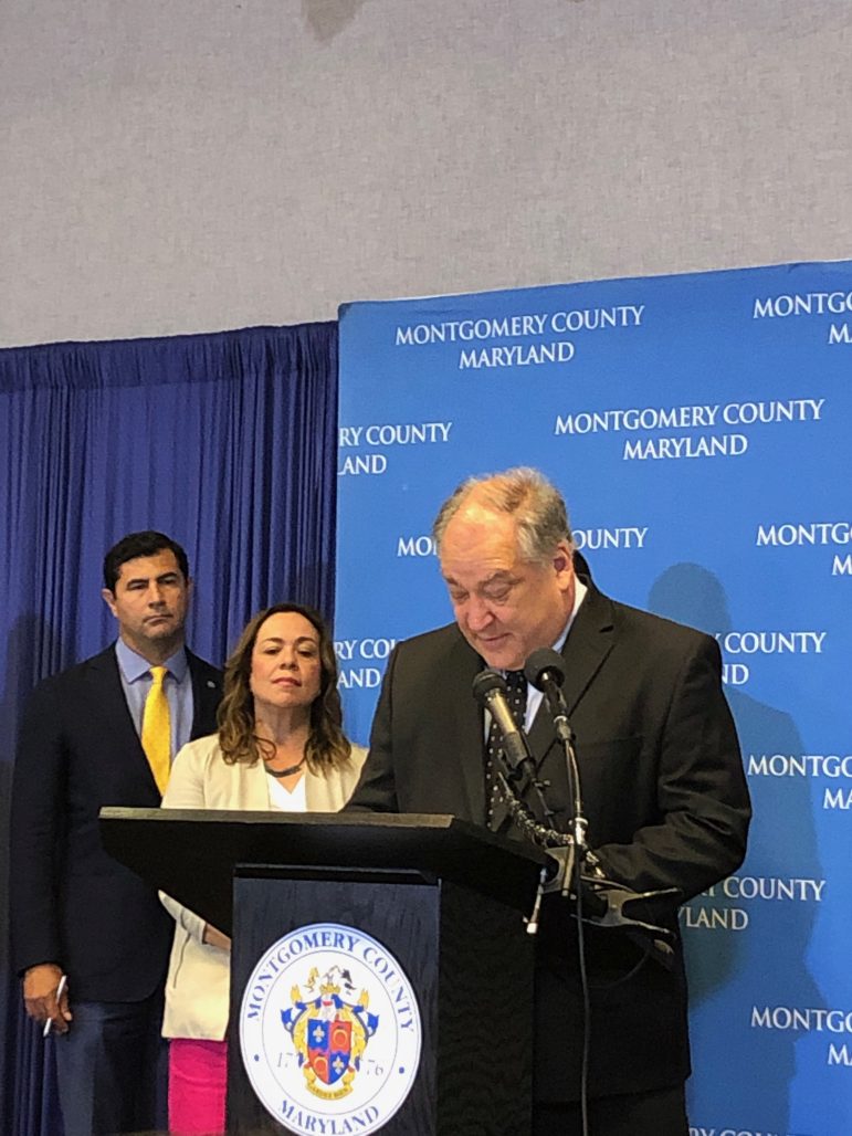 Marc Elrich, Executive of Montgomery County, speaks at Trust order signing