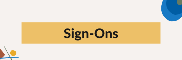 Sign-Ons Sign-Ons graphic