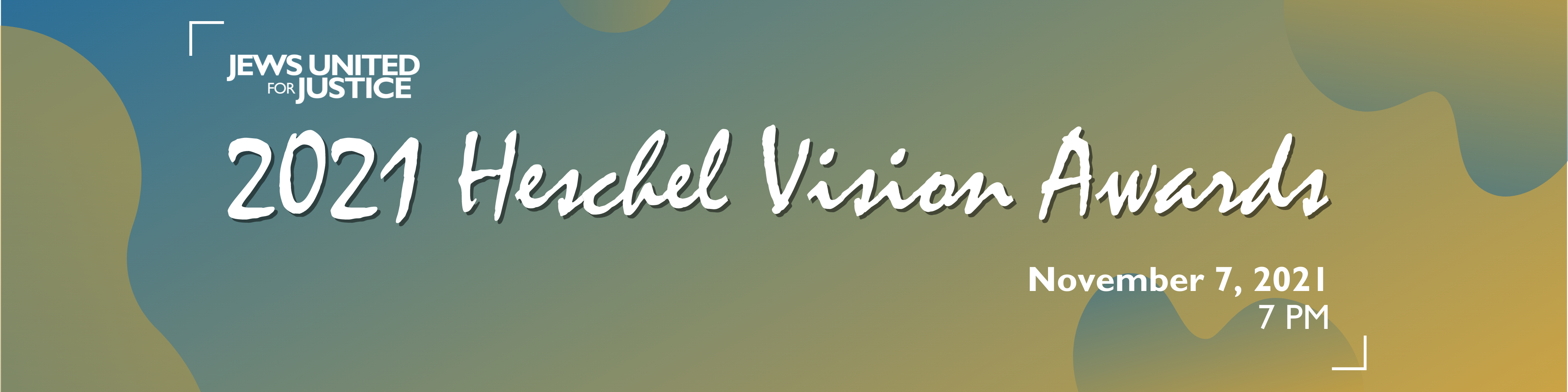 2021 Heschel Vision Awards: November 7, 2021, 7 PM